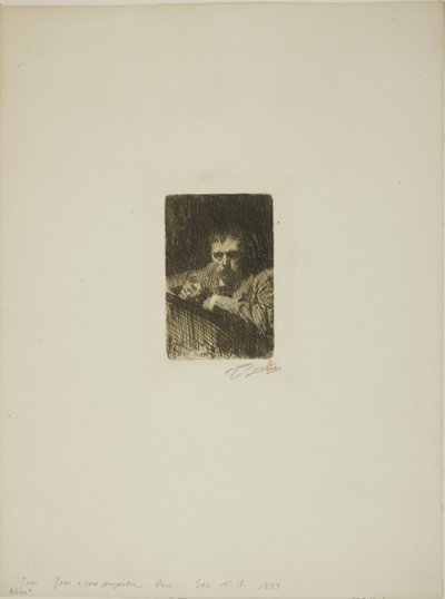 Ein Maler-Radierer (Selbstporträt) von Anders Leonard Zorn