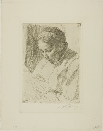 Beim Gebet von Anders Leonard Zorn