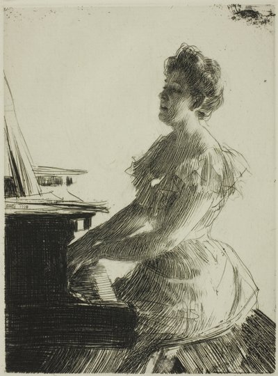 Am Klavier von Anders Leonard Zorn
