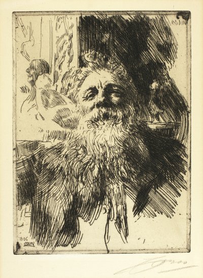 Auguste Rodin von Anders Leonard Zorn