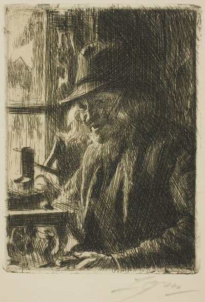Bosl Anders, Uhrmacher in Mora von Anders Leonard Zorn