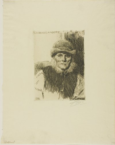 Dalekarlischer Bauer (Lavards Anders) von Anders Leonard Zorn