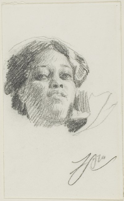 Kopf einer Frau von Anders Zorn