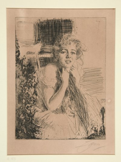 Mlle. Emma Rasmussen von Anders Leonard Zorn