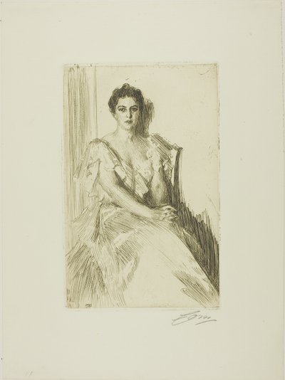 Mrs. Cleveland II von Anders Leonard Zorn