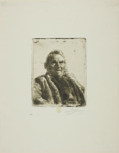 Alter Soldat ("Prinsen") von Anders Leonard Zorn