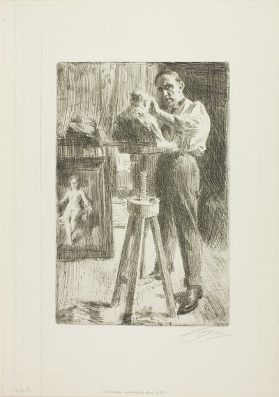 Prinz Paul Troubetzkoy I (Ganzfigur) von Anders Leonard Zorn