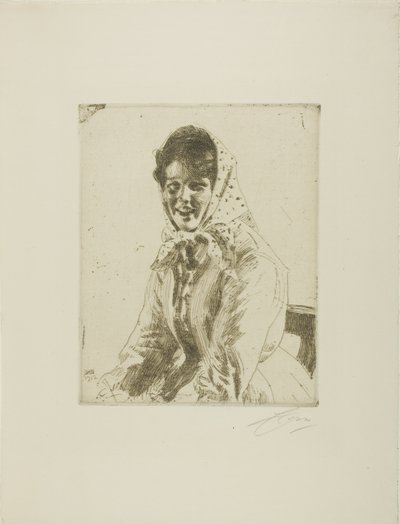 Skerikulla (Ein Skeri-Mädchen) von Anders Leonard Zorn