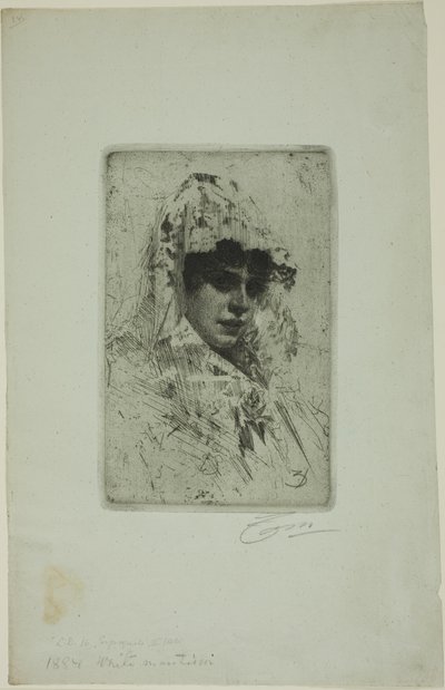 Spanische Frau von Anders Leonard Zorn