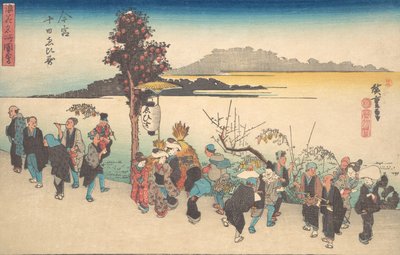 Imamiya Toka Ebisu, ca. 1828 von Ando Hiroshige
