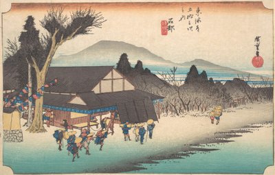 Ishibe, Megawa Sato von Ando Hiroshige