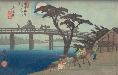 Nagakubo Station Nr. 28 von Ando Hiroshige
