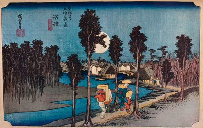 Numazu, Hikure, Gelbe Dämmerung, 1831-1834, 1930 von Ando Hiroshige