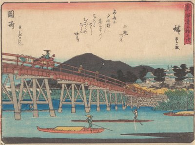 Okazaki, ca. 1838 von Ando Hiroshige