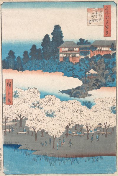 Sendagi Dangozaka, 1856 von Ando Hiroshige