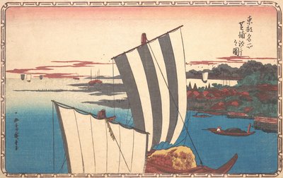 Muschelsammeln in Shibaura von Ando Hiroshige