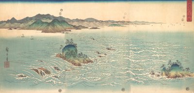 Die Strudel von Awa, 1857 von Ando Hiroshige