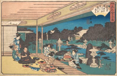 Ushijima Musashi-ya von Ando Hiroshige