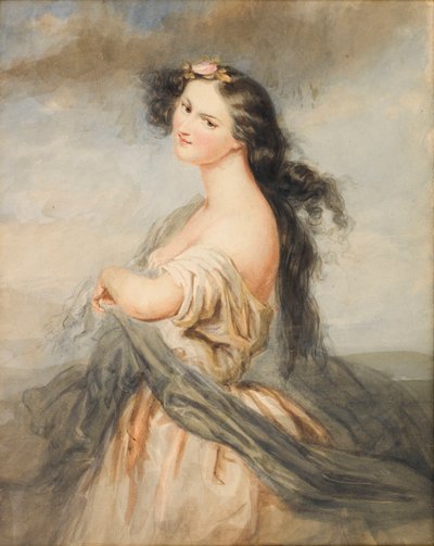 Porträt von Juliette Drouet 1806-1883 von André Charles Voillemot