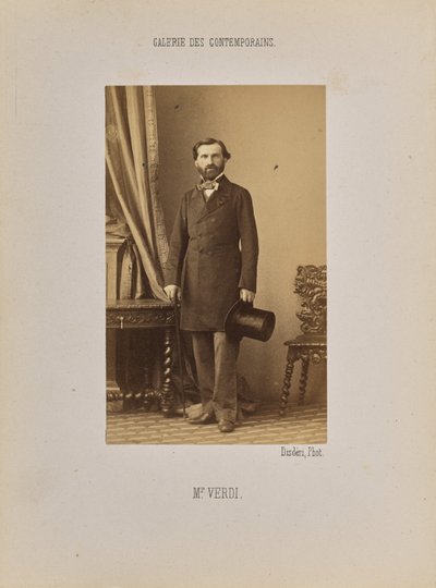 Monsieur Verdi von Andre Adolphe Eugene Disderi