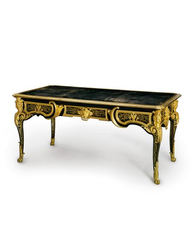 Louis XV Bureau Plat, 1725-50 von Andre Charles Boulle