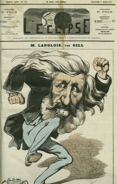 Karikatur von Jean-Charles Langlois von Andre Gill