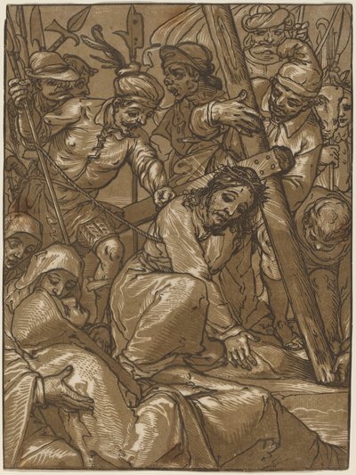 Das Tragen des Kreuzes, 1580er von Andrea Andreani