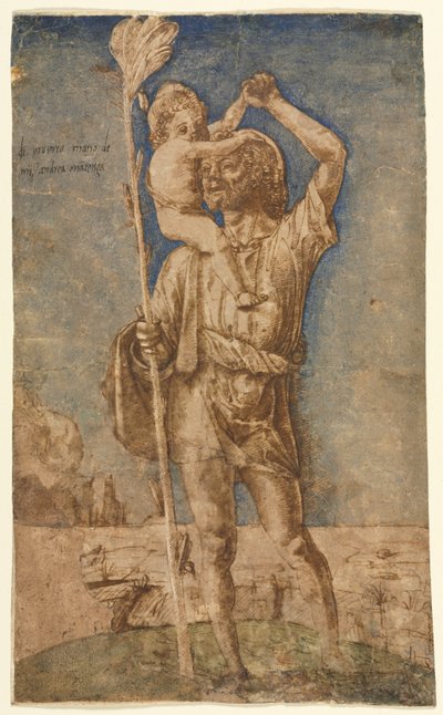 Heiliger Christophorus, ca. 1500 von Andrea Mantegna