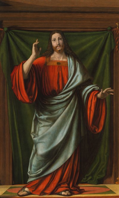 Christus Segen, ca. 1520 von Andrea Solario