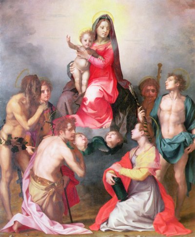 Madonna mit Kind und Heiligen von Andrea del Sarto