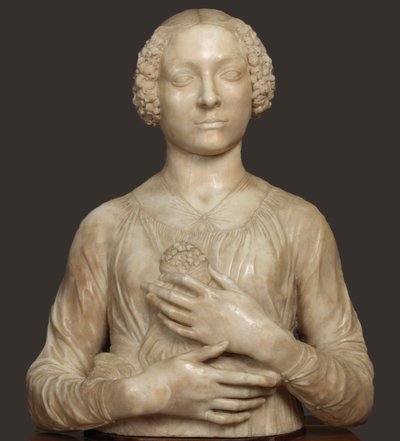 Dame mit einem Blumenstrauß, ca. 1475 von Andrea del Verrocchio