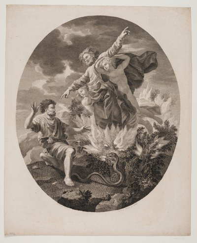 Moses mit dem brennenden Busch von Andreas Flint