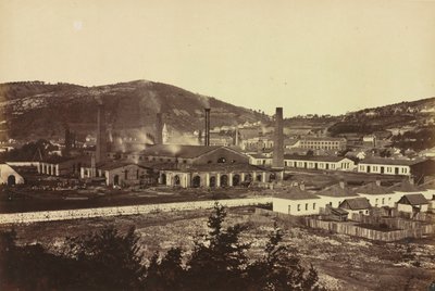Eisenwerke in Reschitza, um 1860 von Andreas Groll