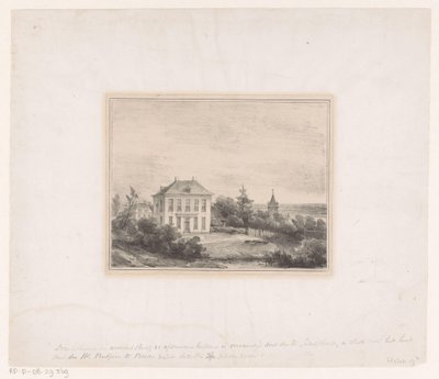 Haus von Herrn Rutgers in Beek von Andreas Schelfhout