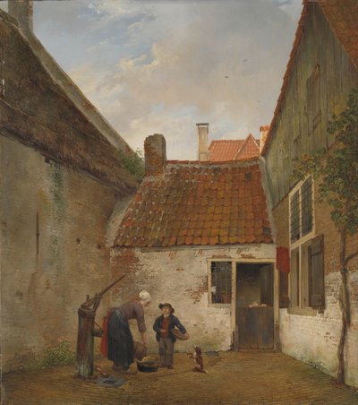 Innenhof von Andreas Schelfhout