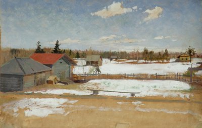 Tumenevs Anwesen, ca. 1890-95 von Andrei Petrovich Ryabushkin
