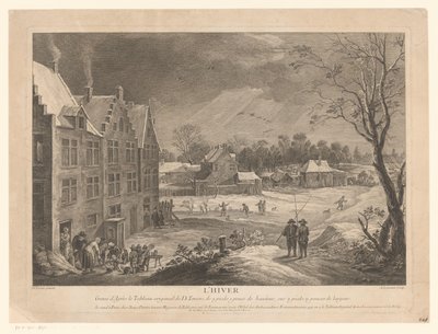 Winterliches Dorfbild von Andrew Lawrence