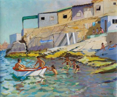 Das Ruderboot, Valetta, Malta von Andrew Macara