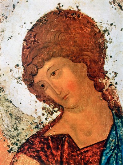 Die Dreifaltigkeit (Detail) von Andrey Rublyov