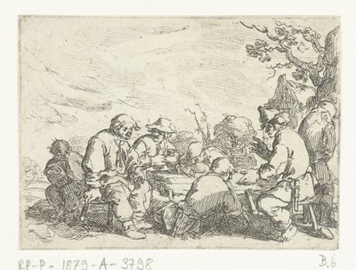 Trinkende Bauern an einem Tisch von Andries Both