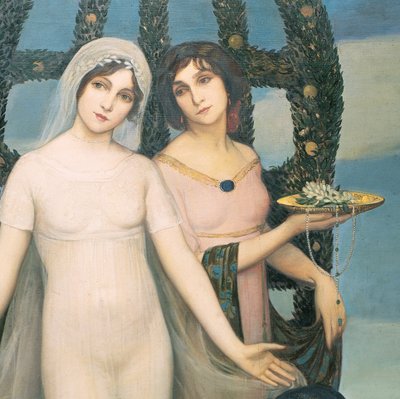 Die Braut, ca. 1910 von Ángel Zárraga