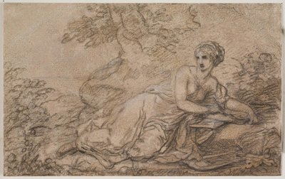 Eine Dichterin, möglicherweise Sappho von Angelica Kauffmann