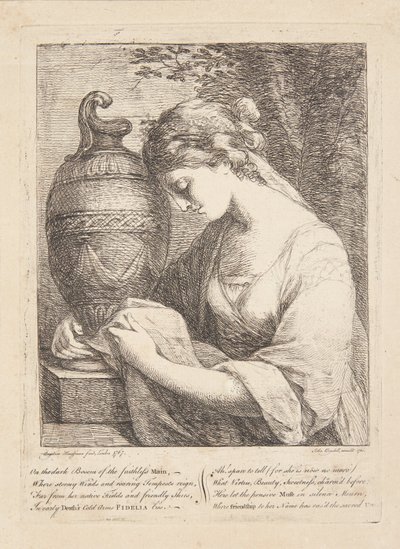 Die Frau bei der Urne von Angelica Kauffmann