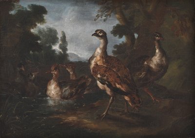 Landschaft mit Vögeln von Angelo Maria Crivelli
