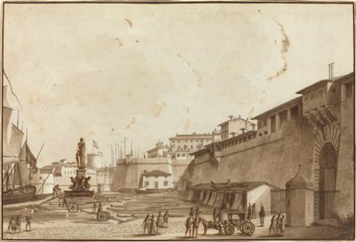 Blick auf Livorno von Angelo Uggeri