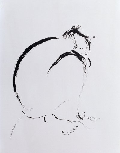 Gefalteter Akt Mitternacht, 2006 von Angie Kenber