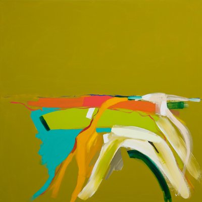 Sonnenbeschienene Landschaft, 2014 von Angie Kenber