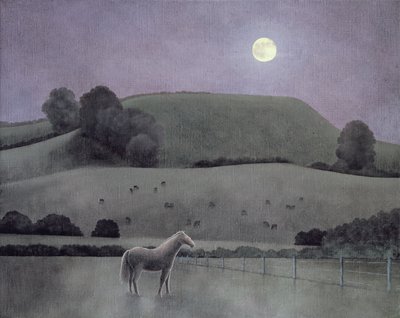 Pferd im Mondlicht von Anna Phillips