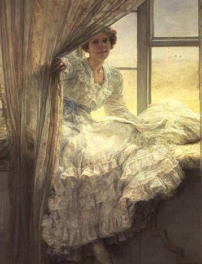 Am Fenster von Anna Alma Tadema