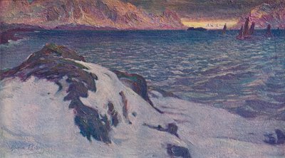 Ein Lofoten-Seestück, um 1910 von Anna Katarina Boberg
